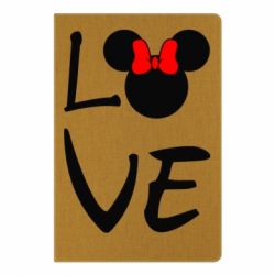 Блокнот с принто Love Mickey Mouse (female) - PrintSalon
