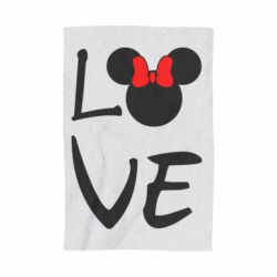 Полотенце с принтом Love Mickey Mouse (female) - PrintSalon