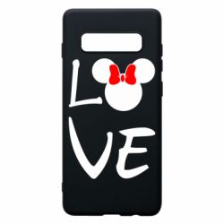 Чехол для Samsung S10+ Love Mickey Mouse (female) - PrintSalon