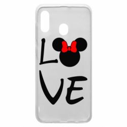 Чехол для Samsung A20 Love Mickey Mouse (female) - PrintSalon