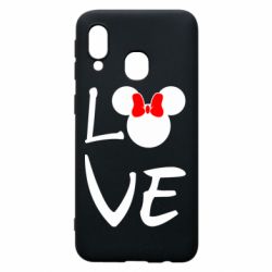 Чехол для Samsung A40 Love Mickey Mouse (female) - PrintSalon