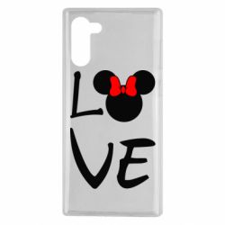 Чехол для Samsung Note 10 Love Mickey Mouse (female) - PrintSalon