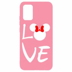 Чехол для Samsung A02s/M02s Love Mickey Mouse (female) - PrintSalon
