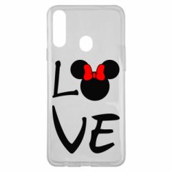 Чехол для Samsung A20s Love Mickey Mouse (female) - PrintSalon
