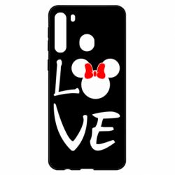 Чехол для Samsung A21 Love Mickey Mouse (female) - PrintSalon
