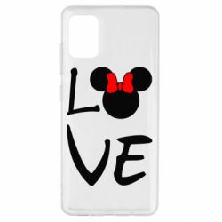 Чехол для Samsung A51 Love Mickey Mouse (female) - PrintSalon