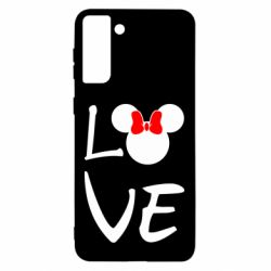 Чехол для Samsung S21 Ultra Love Mickey Mouse (female) - PrintSalon