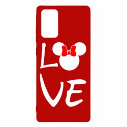 Чехол для Samsung Note 20 Love Mickey Mouse (female) - PrintSalon