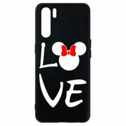 Чехол для Oppo A91/Reno3 Love Mickey Mouse (female) - PrintSalon