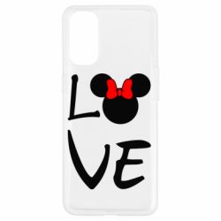 Чехол для Oppo Reno 4 Love Mickey Mouse (female) - PrintSalon