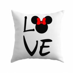 Подушка Love Mickey Mouse (female) - PrintSalon