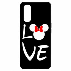 Чехол для Oppo Find X2 Love Mickey Mouse (female) - PrintSalon