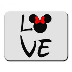 Коврик для мыши Love Mickey Mouse (female) - PrintSalon