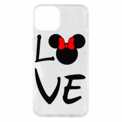 Чехол для iPhone 14 Love Mickey Mouse (female) - PrintSalon
