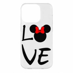 Чехол для iPhone 14 Pro Love Mickey Mouse (female) - PrintSalon