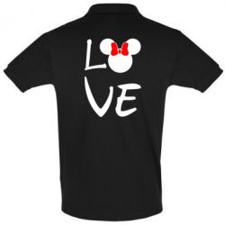 Мужское поло Love Mickey Mouse (female) - PrintSalon