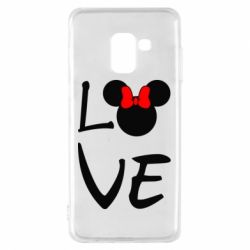 Чехол для Samsung A8 2018 Love Mickey Mouse (female) - PrintSalon