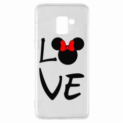 Чехол для Samsung A8+ 2018 Love Mickey Mouse (female) - PrintSalon