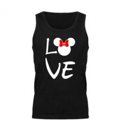 Мужская майка Love Mickey Mouse (female) - PrintSalon