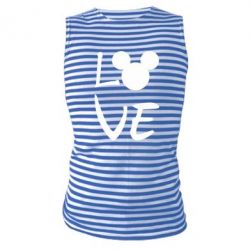 Майка-тельняшка Love Mickey Mouse (male) - PrintSalon