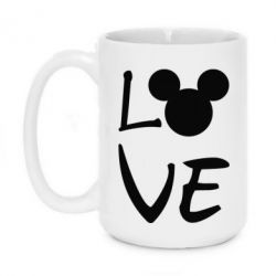 Чашка 420ml Love Mickey Mouse (male) - PrintSalon