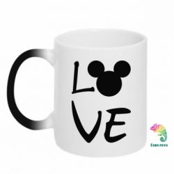 Чашка-хамелеон Love Mickey Mouse (male) - PrintSalon