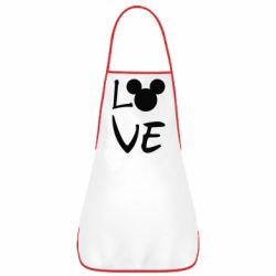 Фартук Love Mickey Mouse (male) - PrintSalon