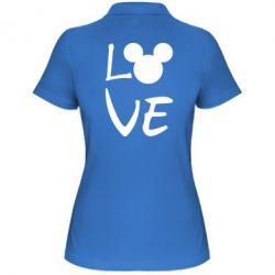 Женское поло Love Mickey Mouse (male) - PrintSalon