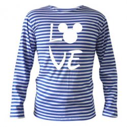 Тельняшка с длинным рукавом Love Mickey Mouse (male) - PrintSalon