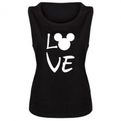 Женская майка Love Mickey Mouse (male) - PrintSalon