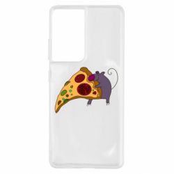 Чехол для Samsung S21 Ultra Love Pizza 2 - PrintSalon