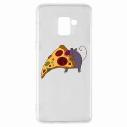 Чехол для Samsung A8+ 2018 Love Pizza 2 - PrintSalon