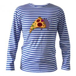 Тельняшка с длинным рукавом Love Pizza 2 - PrintSalon