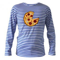 Тельняшка с длинным рукавом Love Pizza - PrintSalon