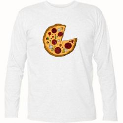 Футболка с длинным рукавом Love Pizza - PrintSalon