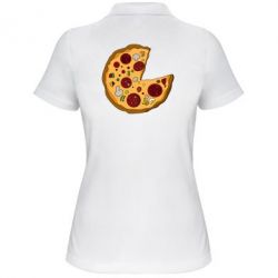 Женское поло Love Pizza - PrintSalon