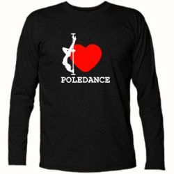 Футболка з довгим рукавом Love Pole Dance-PrintSalon Футболка з довгим рукавом Love Pole Dance