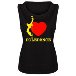 Женская майка Love Pole Dance - PrintSalon