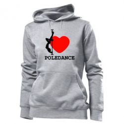 Женское худи Love Pole Dance - PrintSalon