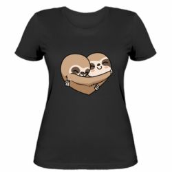 Женская футболка Love sloths - PrintSalon