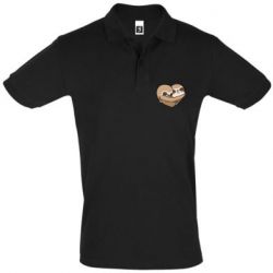 Мужское поло Love sloths - PrintSalon