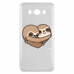Чехол для Samsung J7 2016 Love sloths - PrintSalon