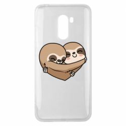 Чехол для Xiaomi Pocophone F1 Love sloths - PrintSalon