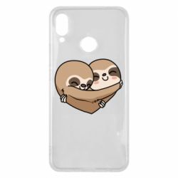 Чехол для Huawei P Smart Plus 2018 Love sloths - PrintSalon
