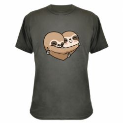 Камуфляжная футболка Love sloths - PrintSalon