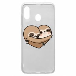 Чехол для Samsung A30 Love sloths - PrintSalon