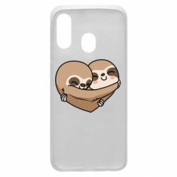 Чехол для Samsung A40 Love sloths - PrintSalon