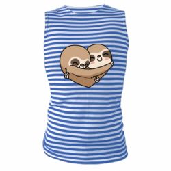 Майка-тельняшка Love sloths - PrintSalon