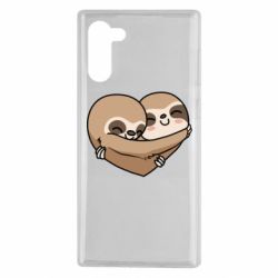 Чехол для Samsung Note 10 Love sloths - PrintSalon