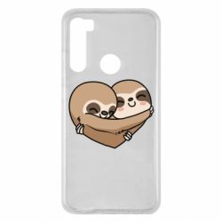 Чехол для Xiaomi Redmi Note 8 Love sloths - PrintSalon